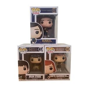 Set of 3 Funko Pop Game of Thrones, Queens Gambit and Shape of Water